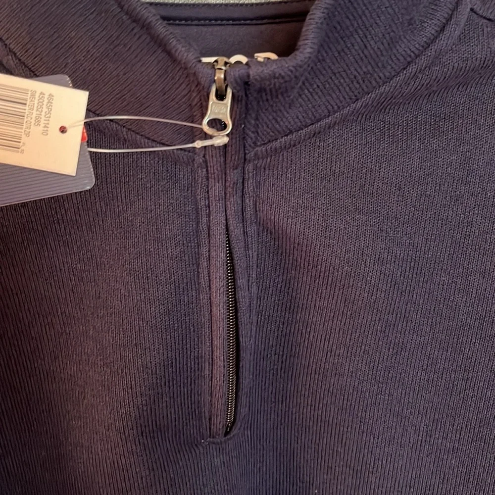 NWT Izod Fleece Lined Quarter Zip Pullover - Picture 2 of 10
